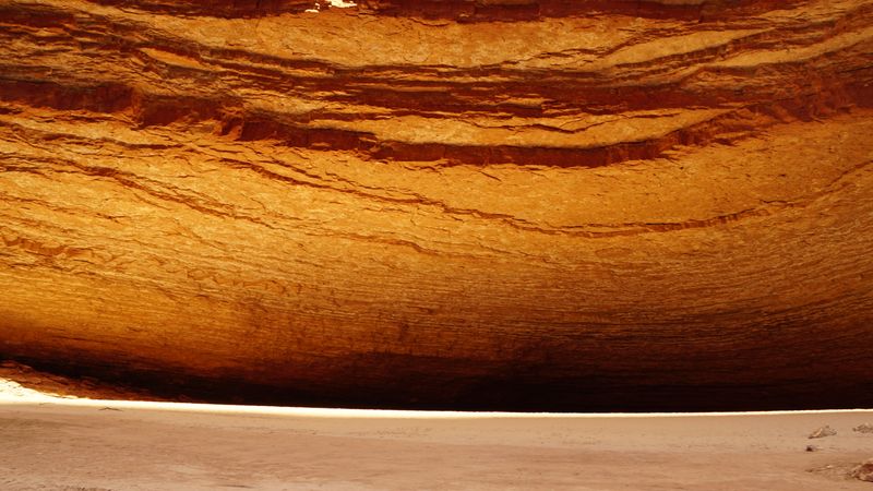 Sand Underfoot in the Middle of a Canyon Sand Underfoot in the Middle of a Canyon