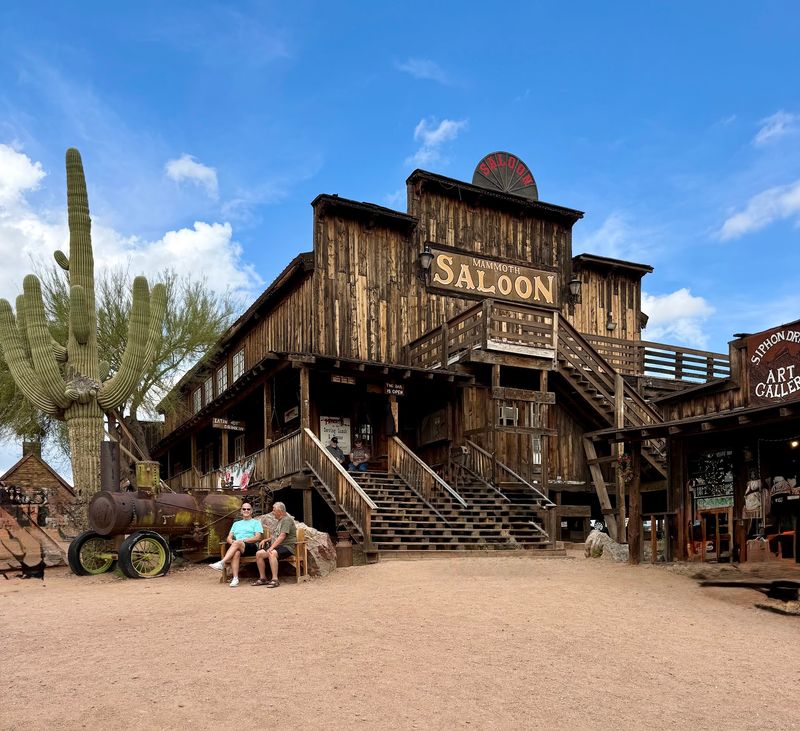 Superstition Mountains and Goldfield Ghost Town