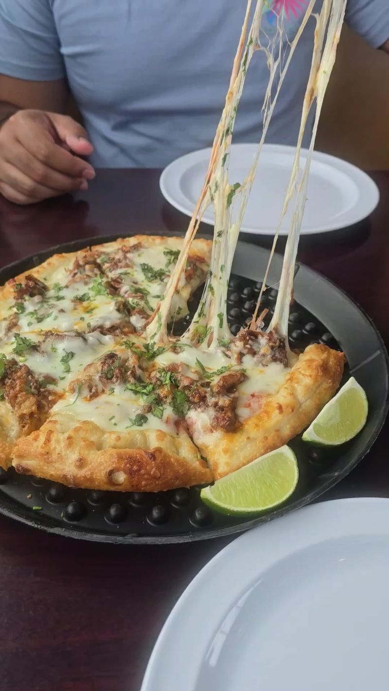 The Birria Pizza Everyone Drives For The Birria Pizza Everyone Drives For