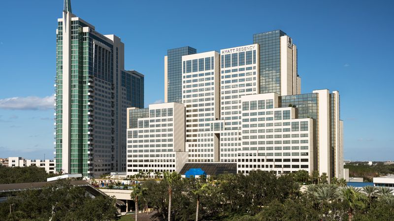The Hyatt Regency Orlando keeps the congress near International Drive attractions The Hyatt Regency Orlando keeps the congress near International Drive attractions