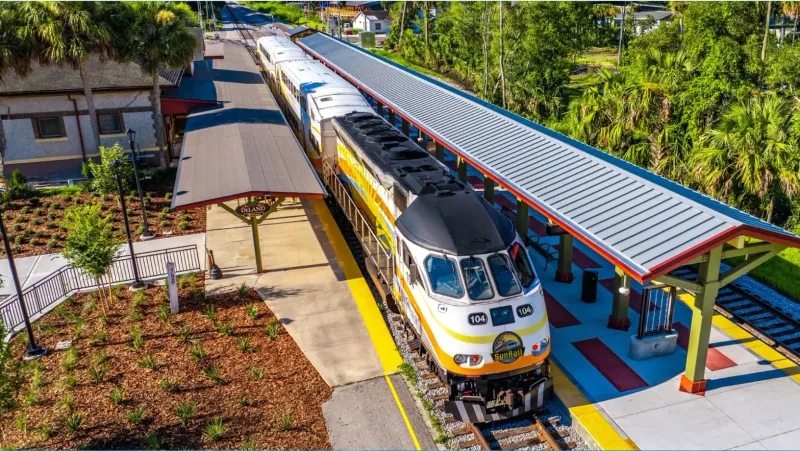 This is a two-corridor Florida rail itinerary, not one train ride This is a two-corridor Florida rail itinerary, not one train ride