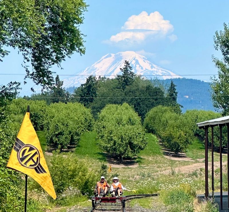 Two Mountains In One Frame