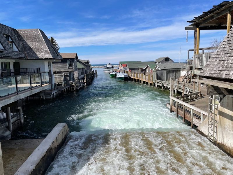 Where Fishtown Sits Along the Leland River