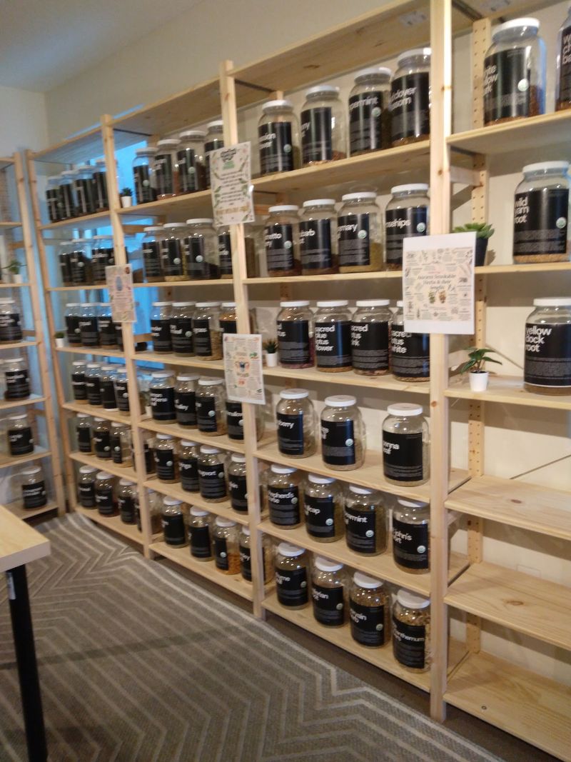 A Full Apothecary Wall Of Herbs A Full Apothecary Wall Of Herbs