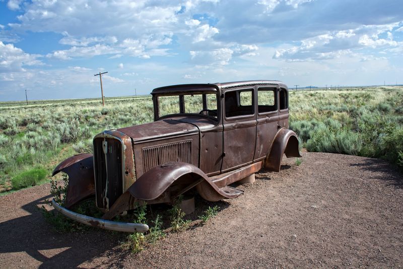 A Rusted Relic Of Route 66 A Rusted Relic Of Route 66