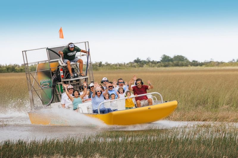 Airboat Spins Across the Sawgrass Airboat Spins Across the Sawgrass