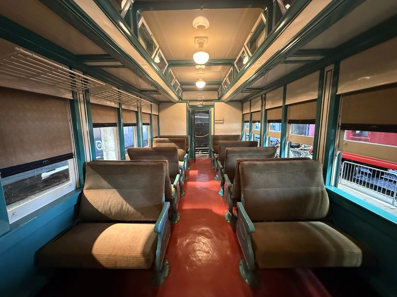 Climbing Aboard the Historic Rail Cars Climbing Aboard the Historic Rail Cars