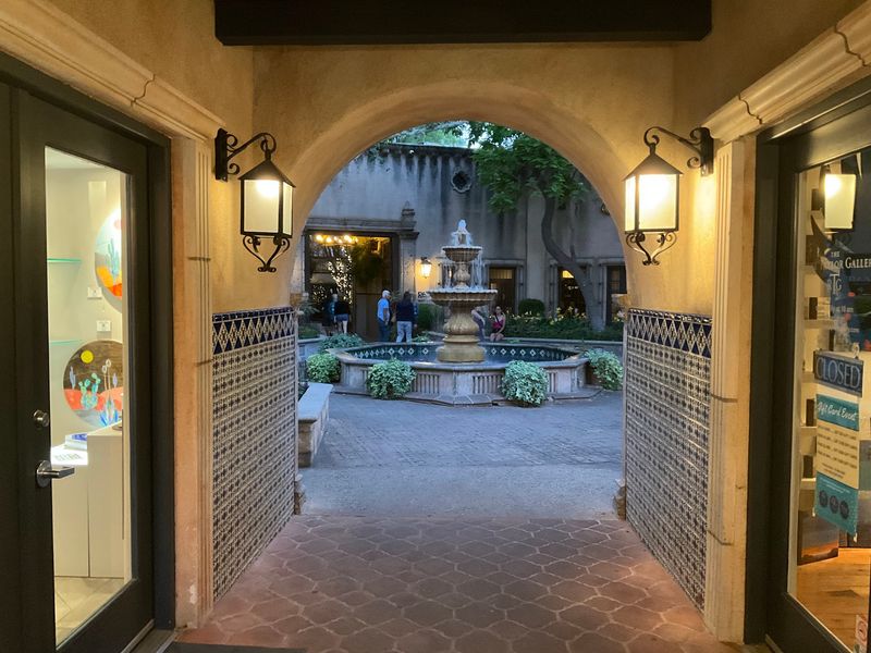 Cobblestones, Arches, and Tiled Steps