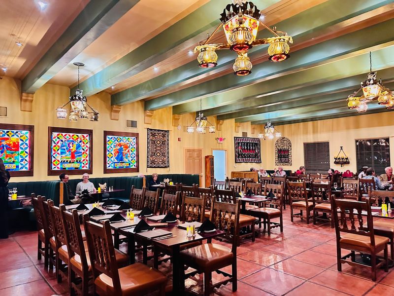 Dining Inside the Historic Turquoise Room