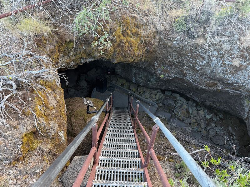 Ice Floors and Steep Stairs at Skull Cave