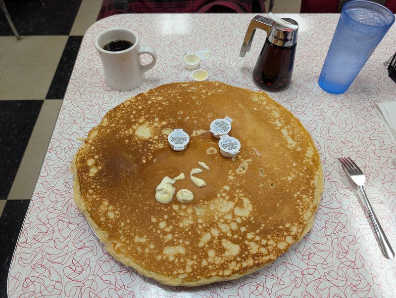 Pancakes That Practically Cover the Table Pancakes That Practically Cover the Table