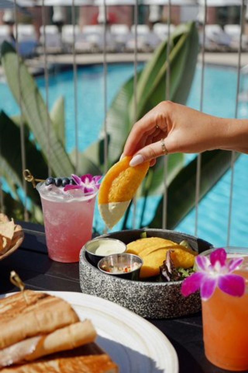 Poolside Bites and a Coffee Hideout Poolside Bites and a Coffee Hideout