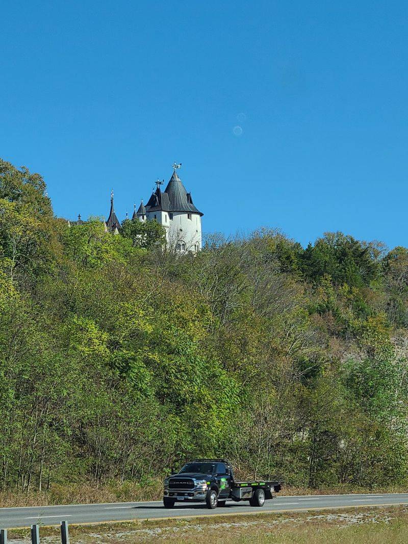 Riding The Bus Up To The Castle