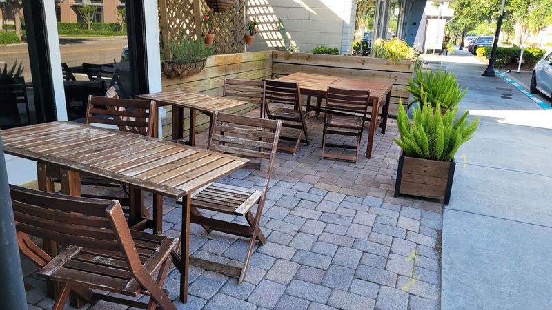 Sidewalk Seats and a Snug Counter Sidewalk Seats and a Snug Counter
