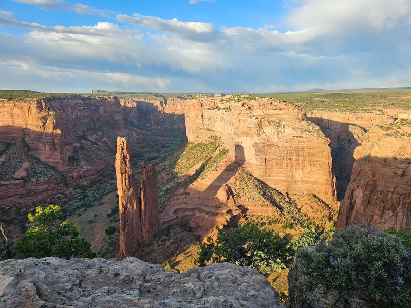 Spider Rock Rising From the Canyon Floor Spider Rock Rising From the Canyon Floor