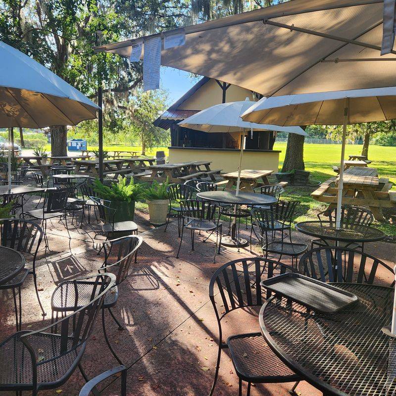 The Biergarten and Shaded Outdoor Terrace The Biergarten and Shaded Outdoor Terrace
