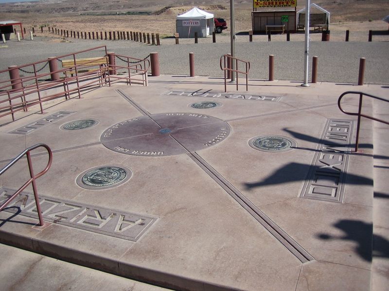 The Only Spot Where Four States Shake Hands The Only Spot Where Four States Shake Hands