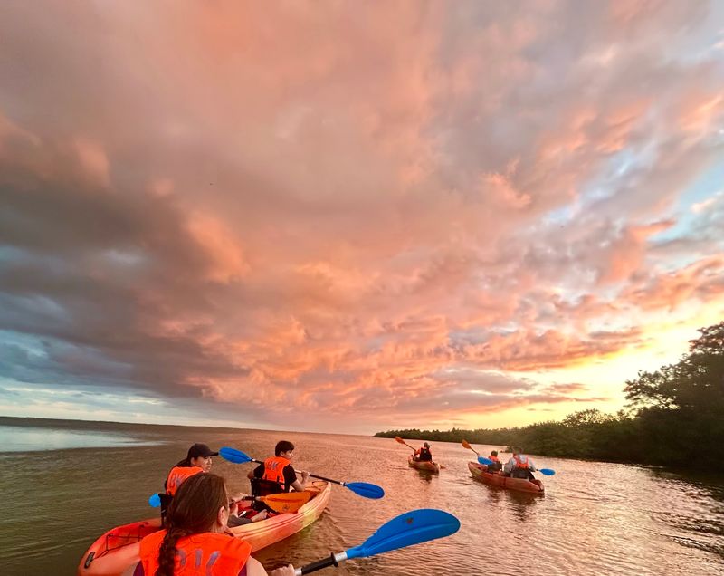 The Sunset Paddle Before the Show