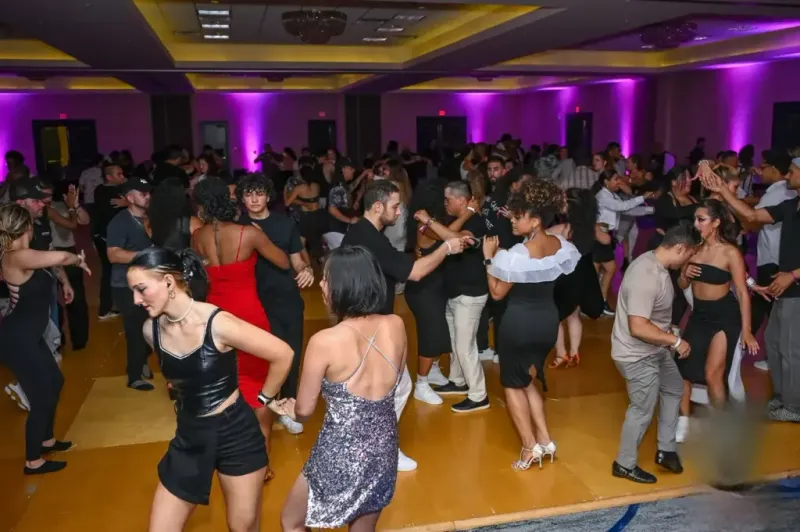 This is a hotel-centered dance congress, not a citywide street festival
