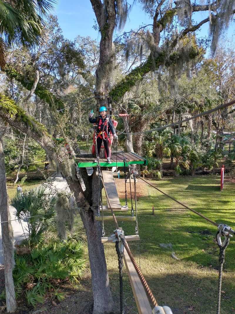 Zip Lines, Rope Bridges, and the Train