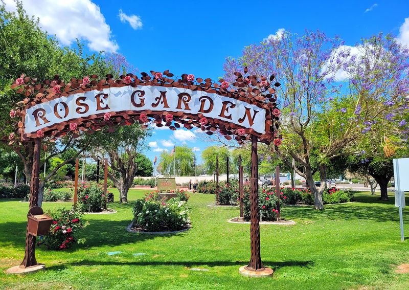 A Rose Oasis on a Mesa Campus A Rose Oasis on a Mesa Campus