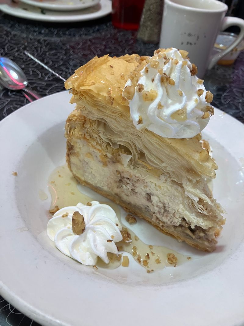 Baklava Cheesecake for the Road