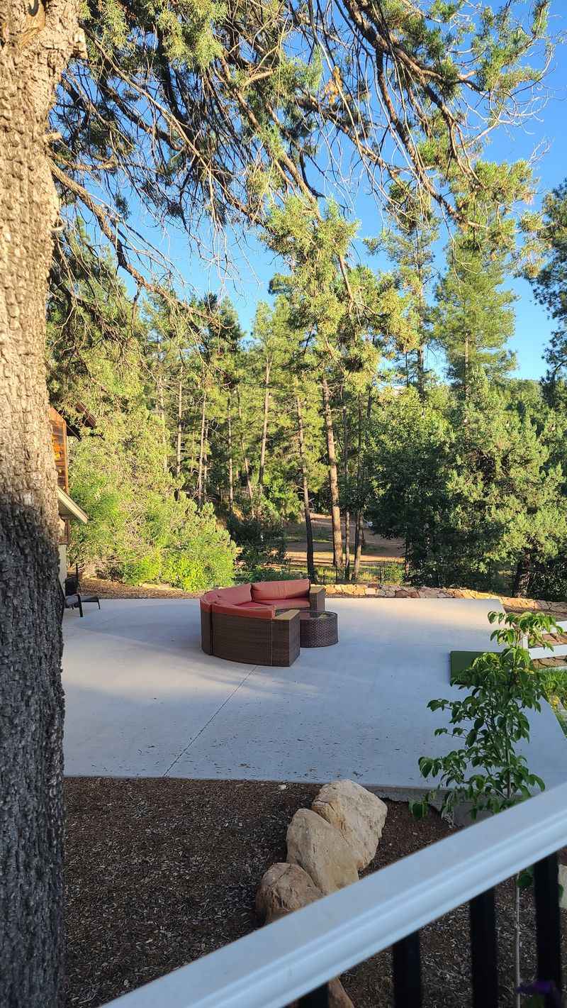 Dim Lights, Pine Views, and a Patio Dim Lights, Pine Views, and a Patio