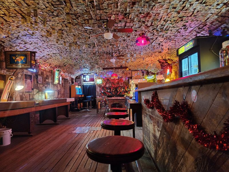 Dollar Bills From Floor to Ceiling Dollar Bills From Floor to Ceiling