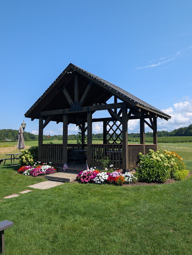 Flower Beds And Open Lawns