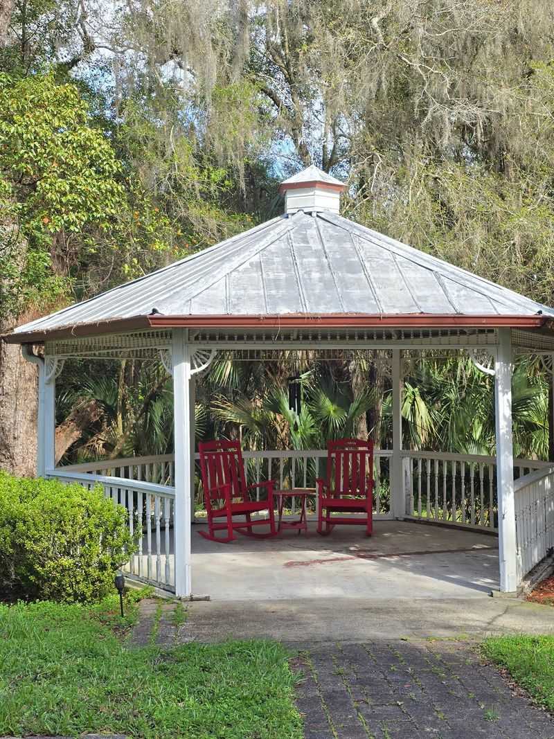 Gardens, a Koi Pond, and a Gazebo Gardens, a Koi Pond, and a Gazebo
