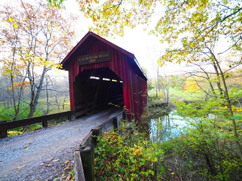 Historic Bean Blossom Covered Bridge, Nashville, IN
