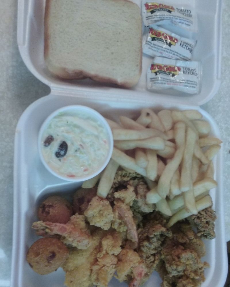 Hush Puppies, Tartar Sauce, and Surprise Pickles