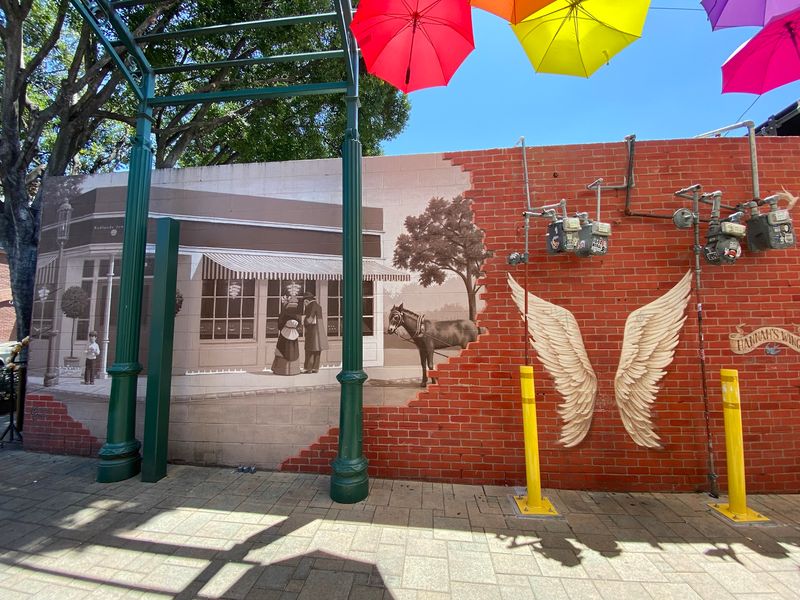 Murals Painted Along the Walls