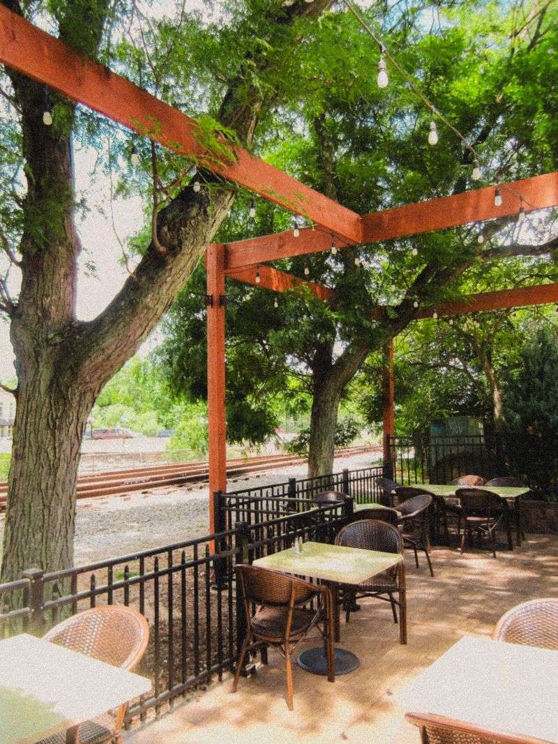 Patio Seats Near the Cuyahoga Patio Seats Near the Cuyahoga