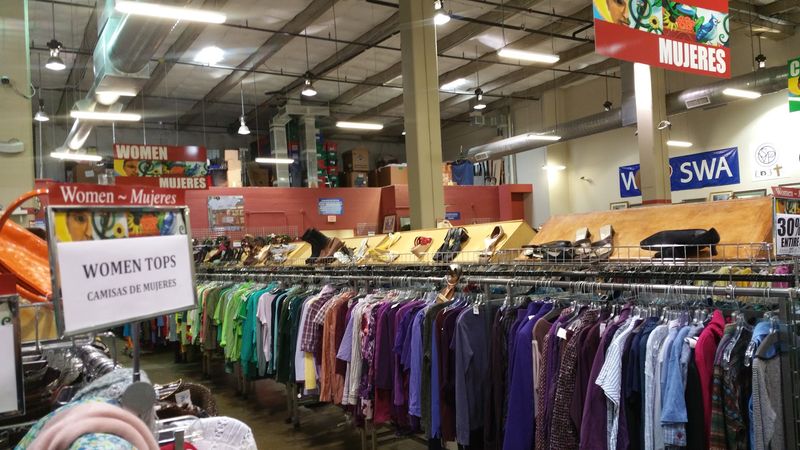 Racks Sorted by Color and Size Racks Sorted by Color and Size