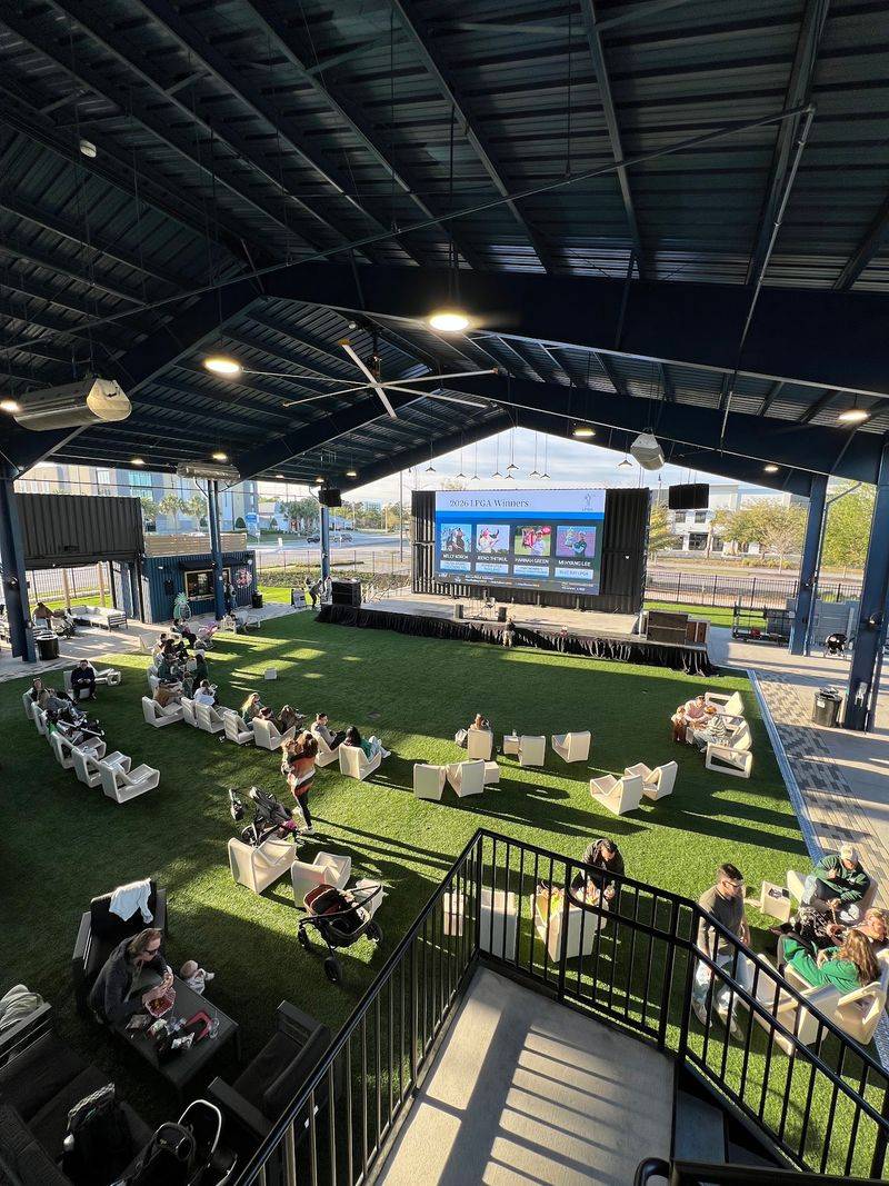 Stage Lights and a Screen Built for Game Day Stage Lights and a Screen Built for Game Day