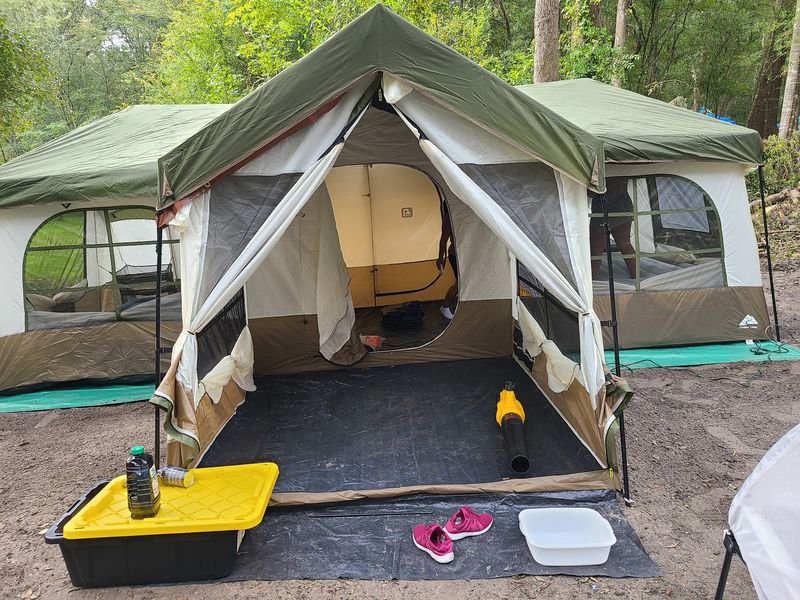 Tents by the Water, Lights Out Under the Stars Tents by the Water, Lights Out Under the Stars