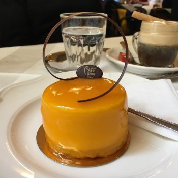 Mango cake at Cafe Central in Vienna