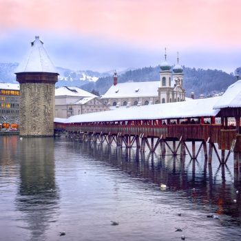 Bridge in Lucerne in winter - 2 days in Lucerne itinerary
