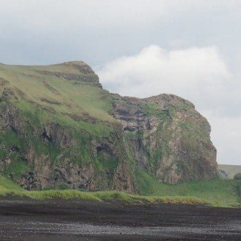 Green cliffs of Vik Iceland