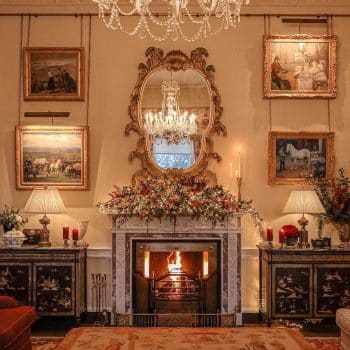 Cashel Palace Ireland decorated for Christmas