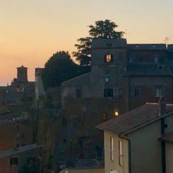 Orvieto Italy at sunset