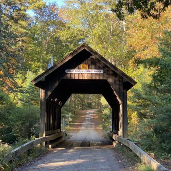 Swamp Meadow Covered bridge in Rhode Island