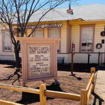 Tombstone, Arizona: The Town Library Housed in a Historic Train Depot
