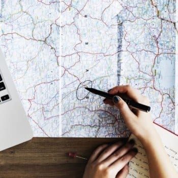Vacation planning with maps and computer