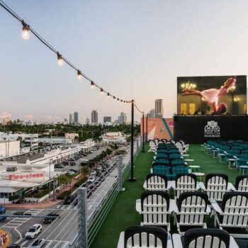 There's a Rooftop Movie Theater in Florida That Screens Classic Films Under the Stars