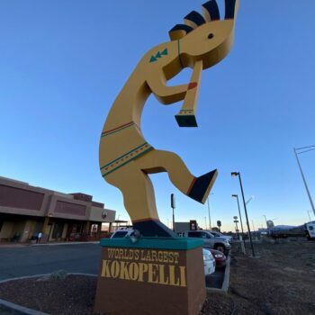 The World's Largest Kokopelli Stands Watch Over This Lonely Arizona Highway