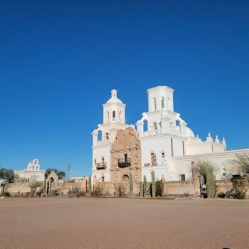 This Historic Arizona Mission Rises From The Desert Like A Whitewashed Castle