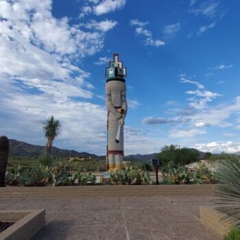 This Cave Creek, Arizona Kachina Doll Towers Over The Desert In Colors You Can Spot From The Road