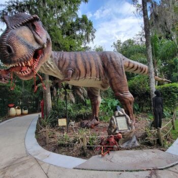Frosty Bananas and Pet Monkeys Wait at Tampa's Dinosaur World Neighbor, Plant City's Dinosaur World